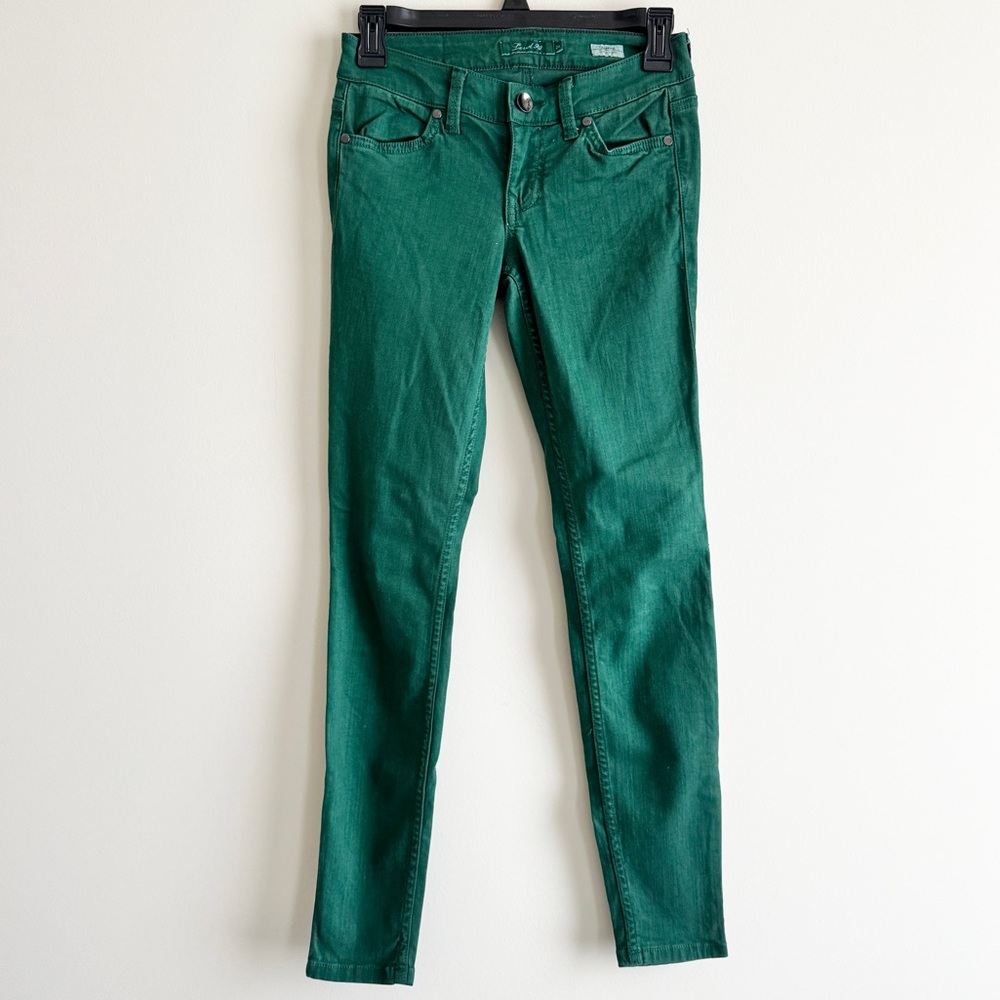 Rare Vintage Level 99 Janice Ultra Skinny Jeans – Dark Green – Size 24 low rise